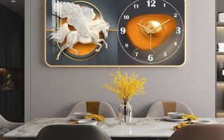 钟表科技画 9张流行的钟表挂画，这样的装饰好看吗？